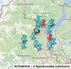 Mappa Via Ernesto De Angeli, 28887 Omegna VB, Italia (10.1475)