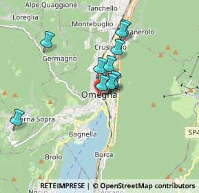 Mappa Via de Angeli, 28887 Omegna VB, Italia (1.34818)