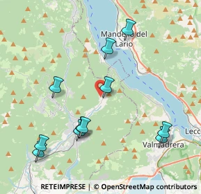 Mappa Via Einaudi Luigi, 22039 Valbrona CO, Italia (4.37273)