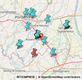 Mappa Via Cesena Scorz, 33082 Azzano decimo PN, Italia (6.667)