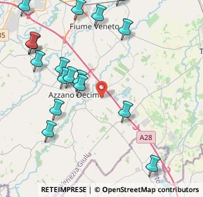 Mappa Via Cesena Scorz, 33082 Azzano decimo PN, Italia (5.374)