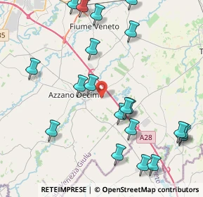 Mappa Via Cesena Scorz, 33082 Azzano decimo PN, Italia (4.8535)