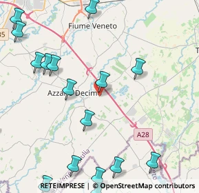 Mappa Via Cesena Scorz, 33082 Azzano decimo PN, Italia (6.1845)