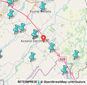 Mappa Via Cesena Scorz, 33082 Azzano decimo PN, Italia (6.5615)