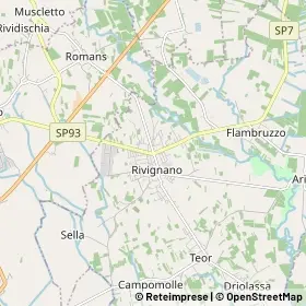 Mappa Rivignano Teor