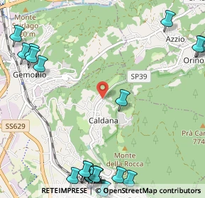 Mappa Via Orino, 21034 Cocquio-Trevisago VA, Italia (1.6455)