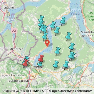 Mappa Via Vecchia Regina, 22010 Carate Urio CO, Italia (7.8255)