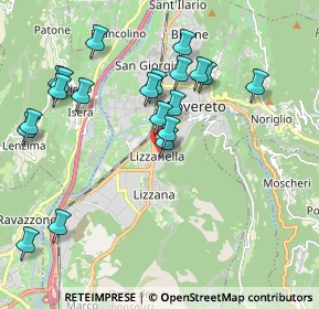 Mappa Via Jacopino da Lizzana, 38068 Rovereto TN, Italia (2.061)
