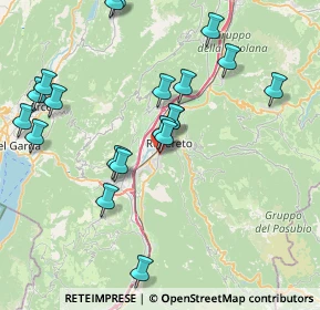 Mappa Via Jacopino da Lizzana, 38068 Rovereto TN, Italia (8.4065)