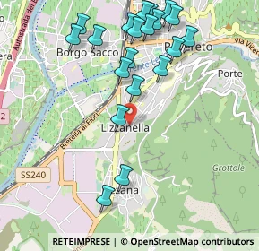 Mappa Via Jacopino da Lizzana, 38068 Rovereto TN, Italia (1.1245)