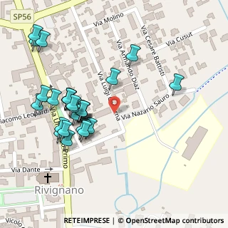 Mappa Via Cadorna, 33050 Rivignano Teor UD, Italia (0.11786)