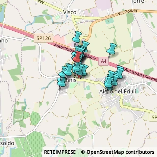 Mappa Via Goffredo Mameli, 33041 Aiello del Friuli UD, Italia (0.52667)