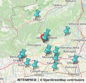 Mappa SS Feltrina, 31040 Pederobba TV, Italia (14.996)