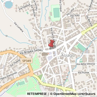 Mappa Piazza Giovanni Carli, Via Brigata Sassari, 36012 Asiago VI, Italia, 36012 Asiago, Vicenza (Veneto)
