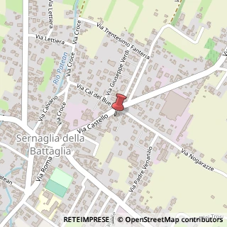 Mappa Via Castello, 50, 31020 Sernaglia della Battaglia, Treviso (Veneto)