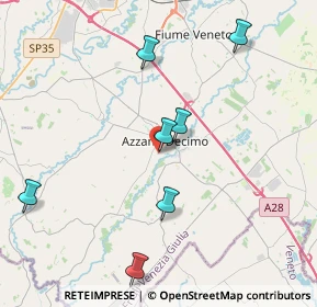 Mappa Via Martiri della Libertà, 33082 Azzano Decimo PN, Italia (7.456)