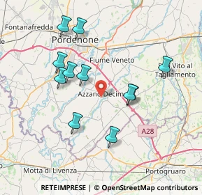 Mappa Via Martiri della Libertà, 33082 Azzano Decimo PN, Italia (7.03636)