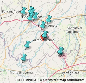Mappa Via Martiri della Libertà, 33082 Azzano Decimo PN, Italia (7.36429)