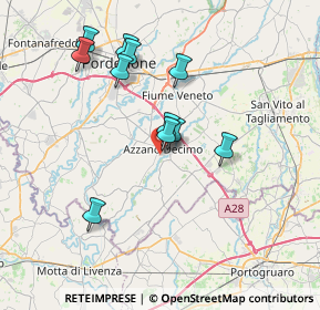 Mappa Via Martiri della Libertà, 33082 Azzano Decimo PN, Italia (6.60636)