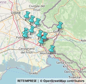 Mappa 34078 Sagrado GO, Italia (10.47455)
