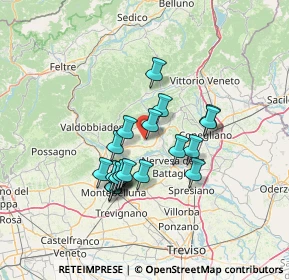 Mappa Via Busche, 31020 Sernaglia della Battaglia TV, Italia (11.0425)