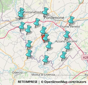 Mappa Via Sant' Antonio, 33087 Pasiano di Pordenone PN, Italia (7.40625)