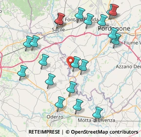 Mappa Via Borgo Milani, 33070 Brugnera PN, Italia (9.1385)