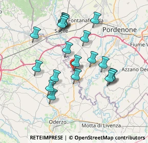 Mappa Via Borgo Milani, 33070 Brugnera PN, Italia (6.9265)