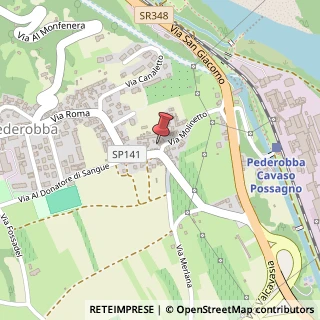 Mappa Via Sant'Antonio,  3, 31040 Pederobba, Treviso (Veneto)