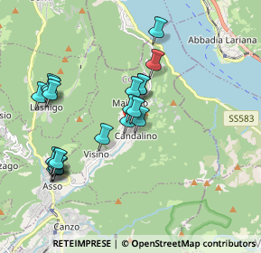 Mappa Piazza Diaz, 22039 Valbrona CO, Italia (1.765)