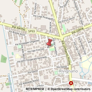 Mappa Via A. Manzoni, 33050 Rivignano Teor UD, Italia, 33050 Rivignano Teor, Udine (Friuli-Venezia Giulia)