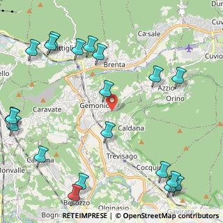 Mappa Via Fiume, 21036 Gemonio VA, Italia (3.0355)