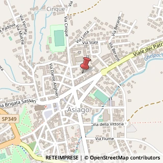Mappa Via Damiano Chiesa,  33, 36012 Asiago, Vicenza (Veneto)