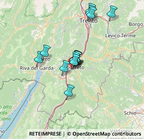 Mappa Via Filatoi, 38068 Rovereto TN, Italia (10.36929)
