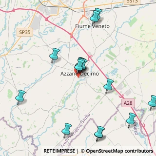 Mappa Via Marconi G., 33082 Azzano Decimo PN, Italia (5.7185)