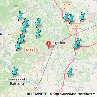 Mappa Via Giovan Battista Cerletti, 31015 Conegliano TV, Italia (5.49938)