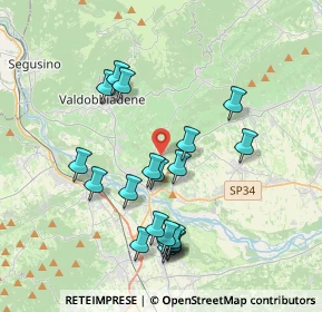 Mappa Via Rovede, 31020 Vidor TV, Italia (3.75)