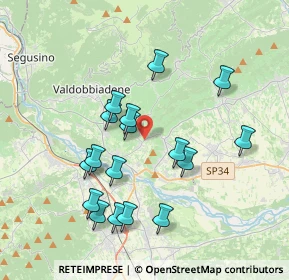 Mappa Via Rovede, 31020 Vidor TV, Italia (3.58765)