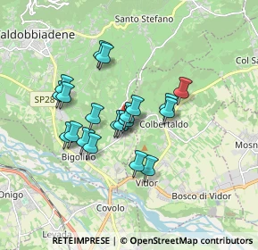 Mappa Via Rovede, 31020 Vidor TV, Italia (1.3785)