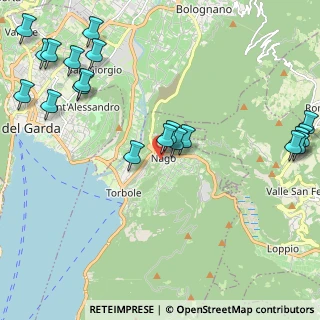 Mappa Via al Castèl Pénede, 38069 Nago-Torbole TN, Italia (2.7545)