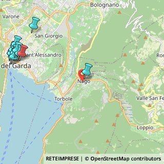 Mappa Via al Castèl Pénede, 38069 Nago-Torbole TN, Italia (3.48538)