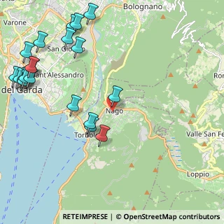 Mappa Via al Castèl Pénede, 38069 Nago-Torbole TN, Italia (2.851)