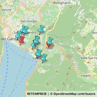 Mappa Via al Castèl Pénede, 38069 Nago-Torbole TN, Italia (1.66583)