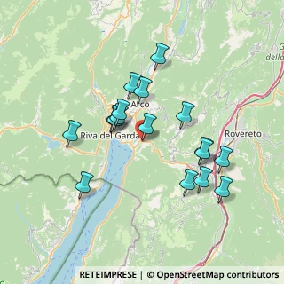 Mappa Via al Castèl Pénede, 38069 Nago-Torbole TN, Italia (6.57412)