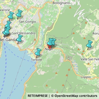 Mappa Via Naschione, 38069 Nago-torbole TN, Italia (2.88455)