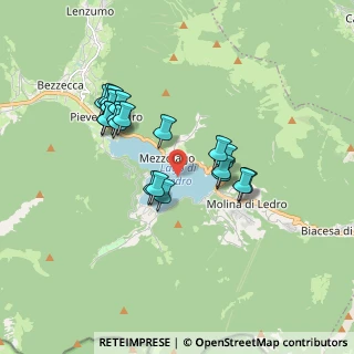 Mappa Lago di Ledro, 38067 Ledro TN, Italia (1.551)