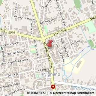 Mappa Via Umberto I°, 48, 33050 Rivignano Teor, Udine (Friuli-Venezia Giulia)