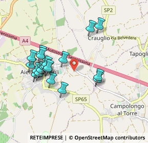 Mappa Via Guglielmo Marconi, 33041 Aiello del Friuli UD, Italia (0.8795)