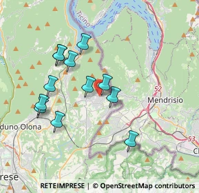 Mappa 21050 Saltrio VA, Italia (3.38167)