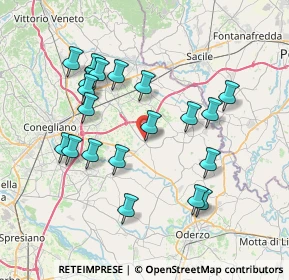Mappa Via G. Falcone, 31013 Codogné TV, Italia (7.2865)